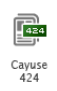 Cayuse 424 icon of a document stack with 424 in a green box.