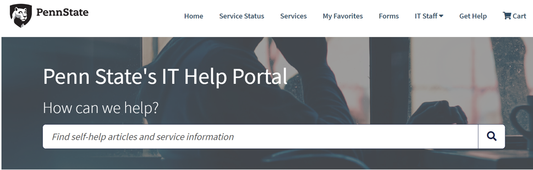 Image of Penn State's IT Help Portal
