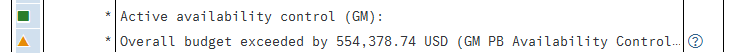 Figure 4. GM AVC error message example.