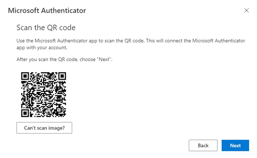 Example QR code for activation 
