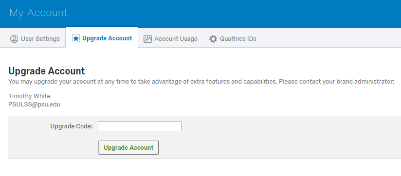 Public Knowledge Base Ist Upgrading Account In Qualtrics