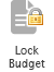 Lock Budget icon of a document with a closed lock icon.