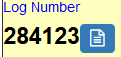 Log Number Contract Log Statement icon