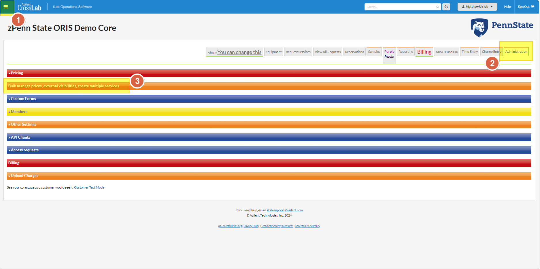 screen shot of where to click for instructions
