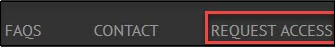 Request Access link on top toolbar