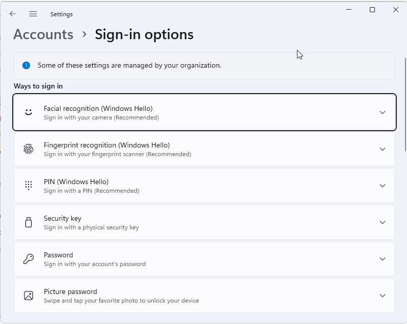 Redirect back to Sign In Options