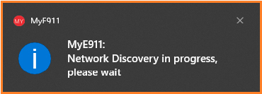 Network Discovery in progress