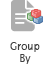 Group By icon of a document with a stack of colored blocks.