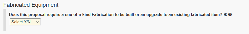 Fabricated Equipment Question