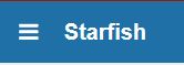 Starfish hamburger menu