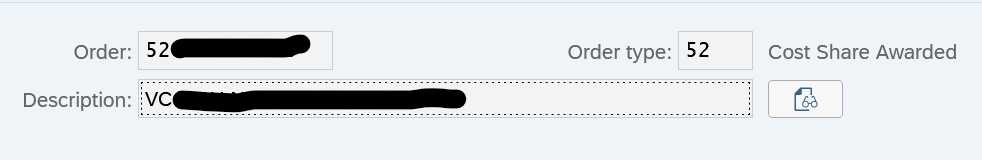 Description field includes M or VC for committed cost share