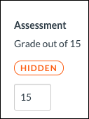Grades are shown as Hidden