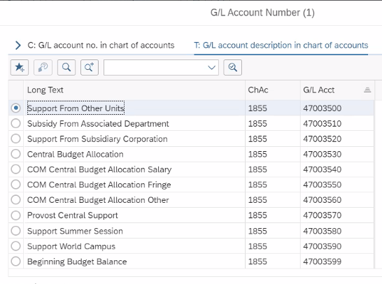 Select "Support from Other Units"