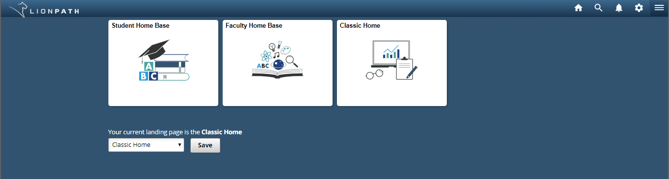 Screenshot of the Home Base Launcher.