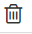 Icon of a trash can.