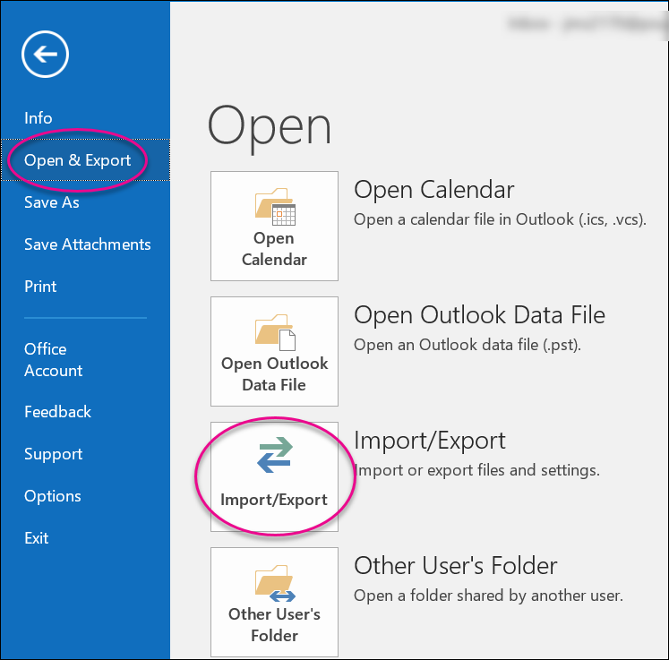A screenshot of the File menu.