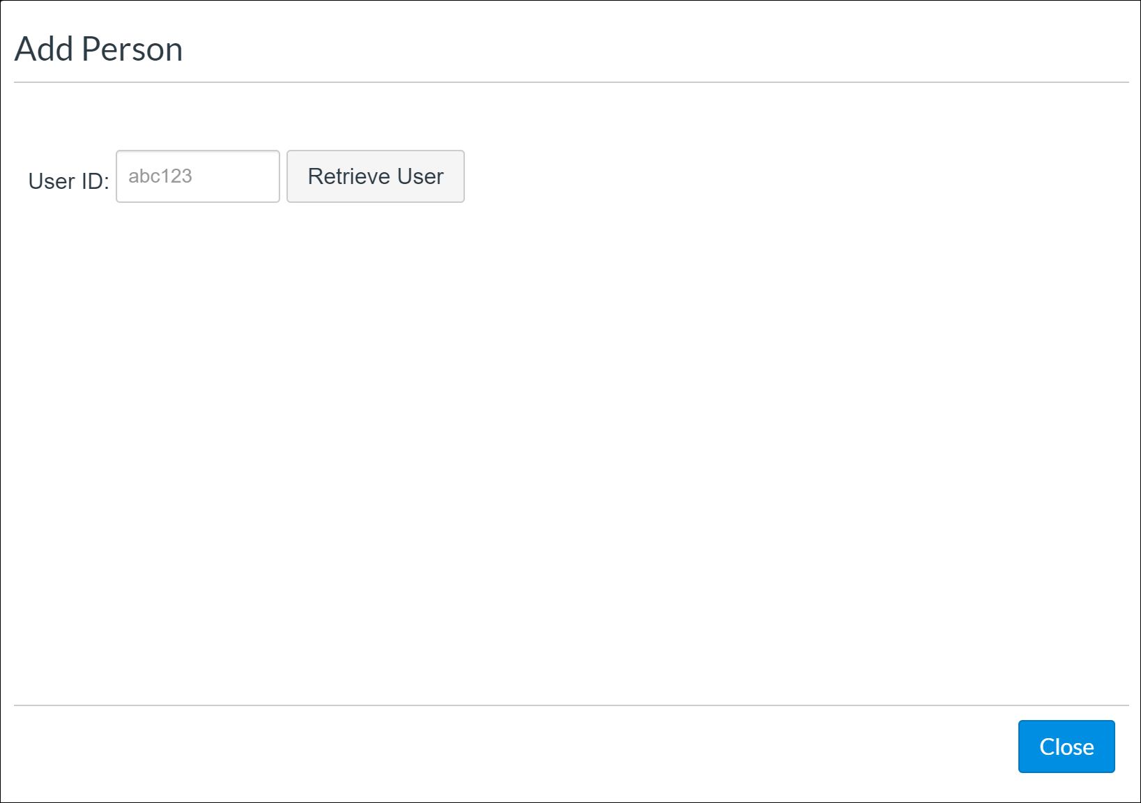 Enter the ID of the user to add.