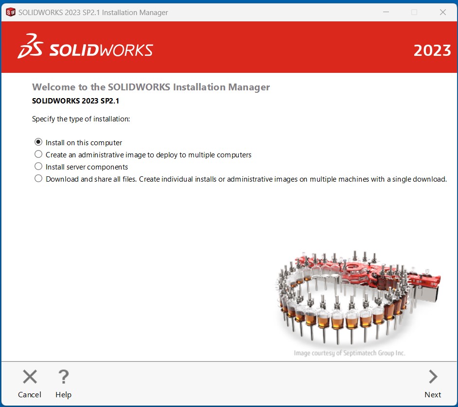 welcome to the solidworks installation manager