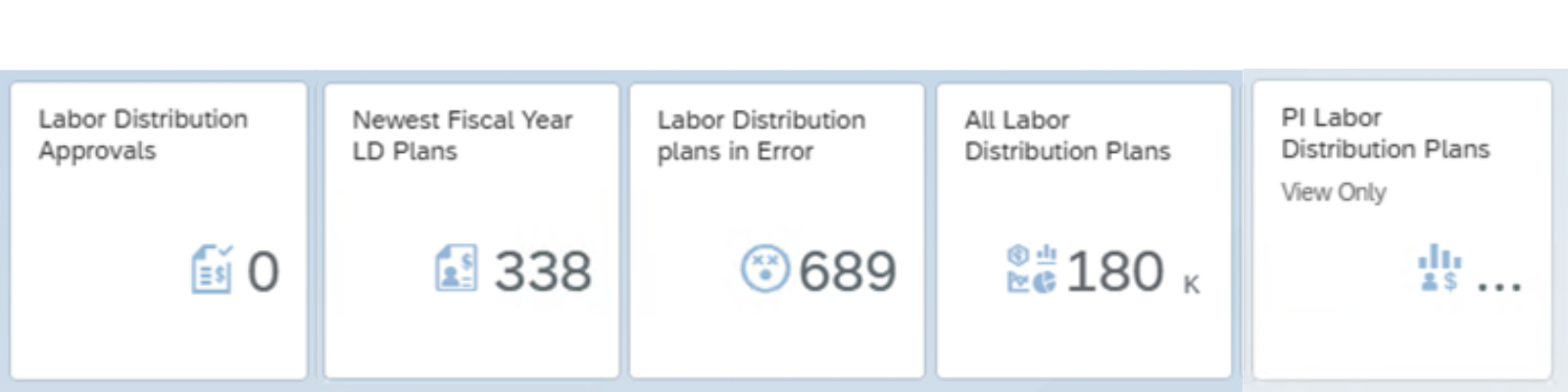 LD tiles supporting search