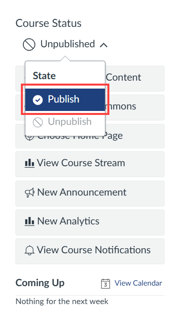 Click the Publish button to publish this pride.
