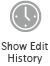 Show Edit History clock icon.