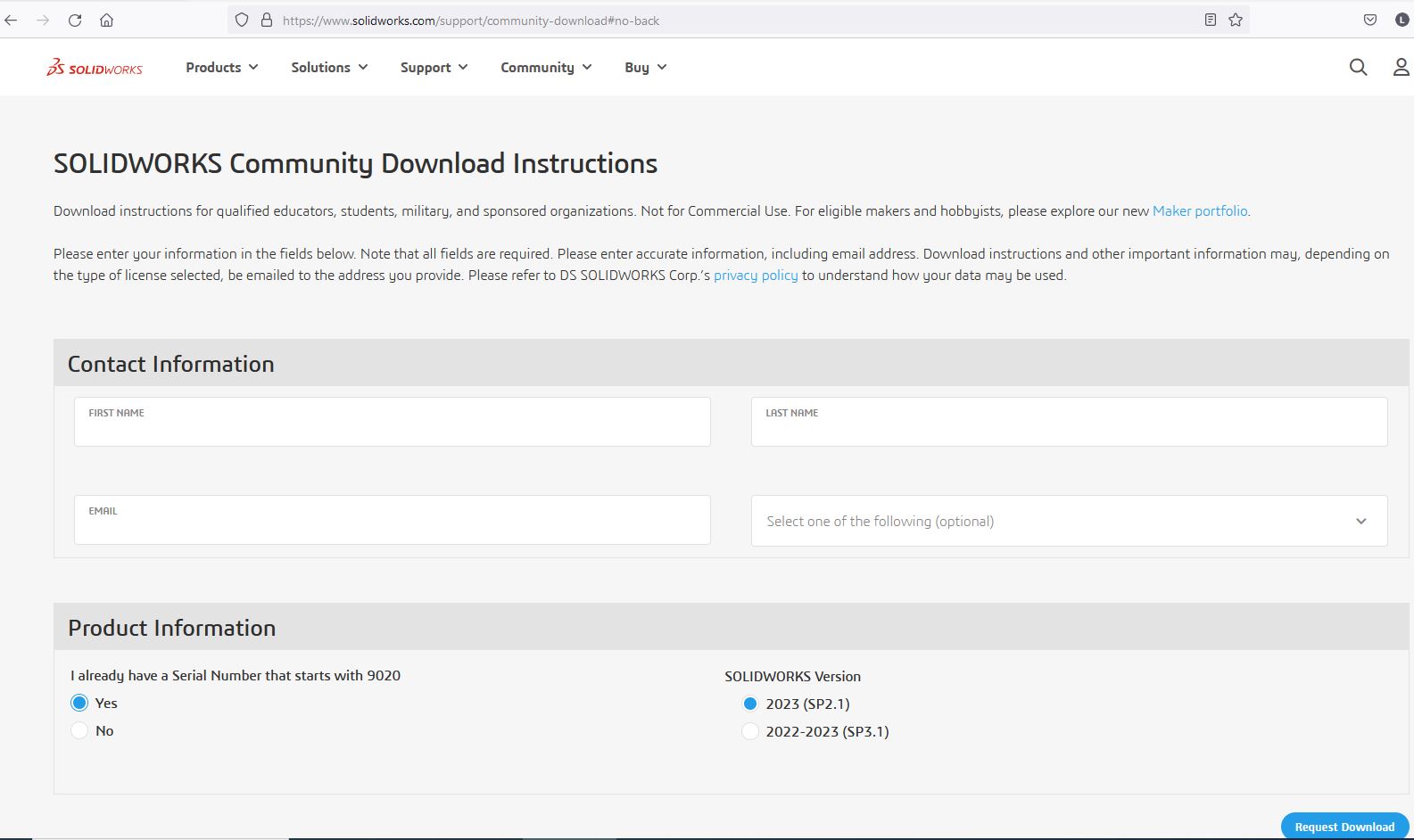 Solidworks community download instructions